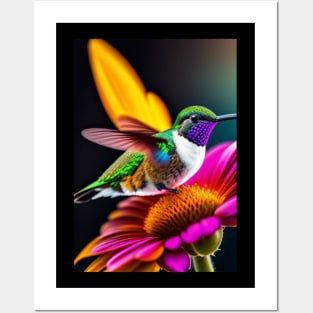 Storm Hummingbird Flying Animal Posters and Art